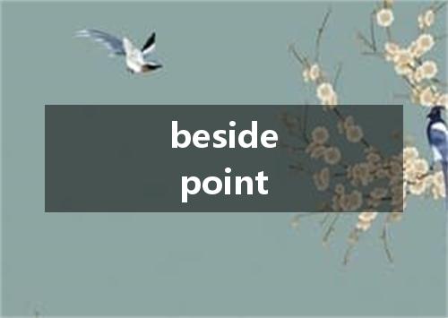 beside point是什么意思