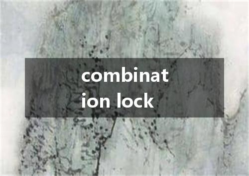 combination lock是什么意思