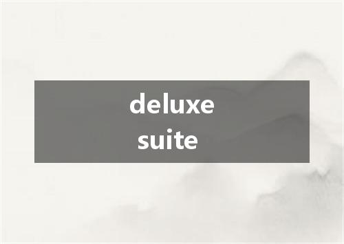 deluxe suite是什么意思