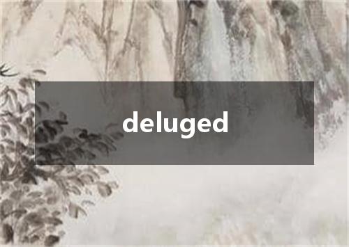 deluged是什么意思