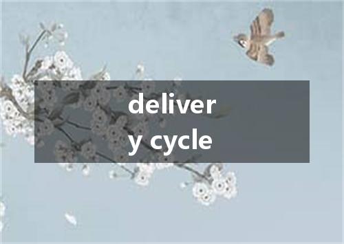 delivery cycle是什么意思