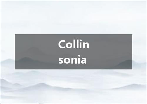 Collinsonia是什么意思