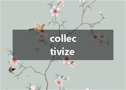collectivize是什么意思