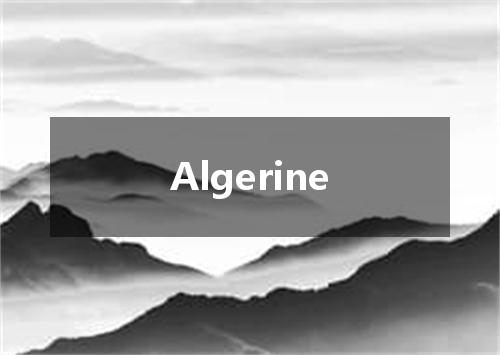 Algerine是什么意思