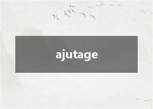 ajutage是什么意思
