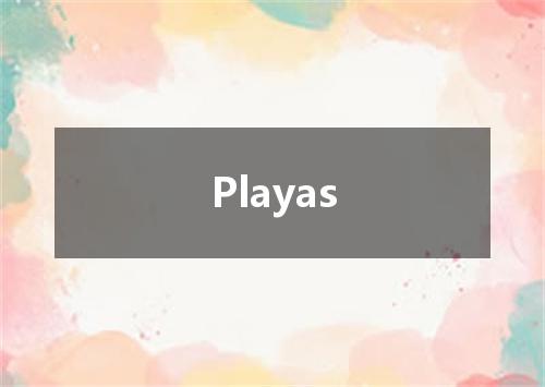 Playas是什么意思