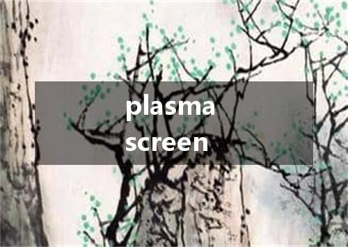 plasma screen是什么意思