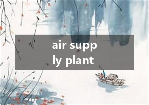 air supply plant是什么意思
