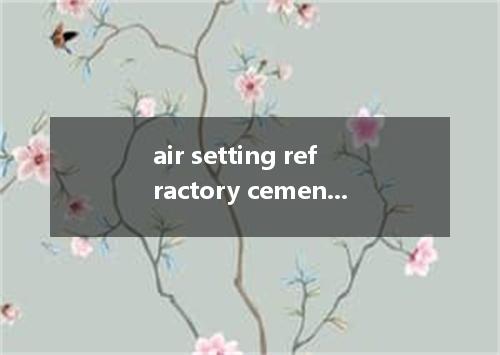 air setting refractory cement是什么意思