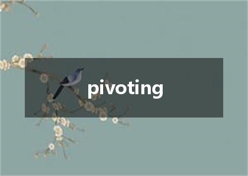 pivoting是什么意思