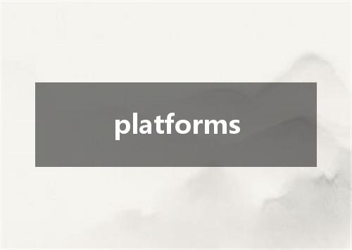 platforms是什么意思
