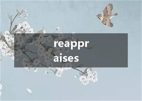 reappraises是什么意思