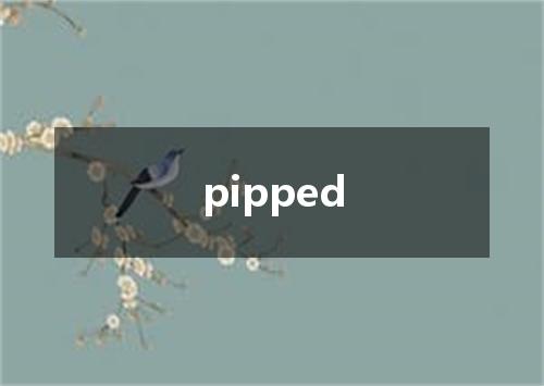 pipped是什么意思