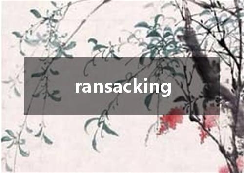 ransacking是什么意思