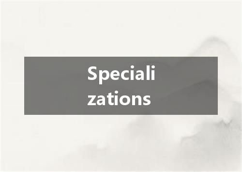 Specializations是什么意思