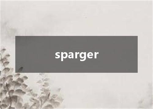 sparger是什么意思