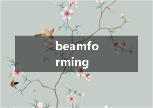 beamforming是什么意思