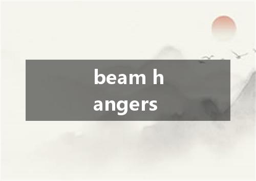 beam hangers是什么意思