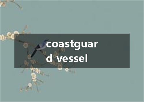 coastguard vessel是什么意思