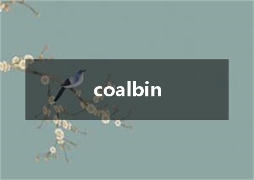 coalbin是什么意思