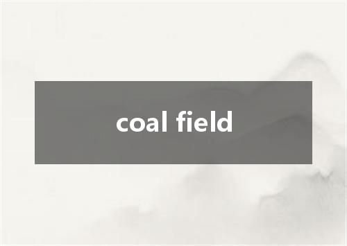 coal field是什么意思