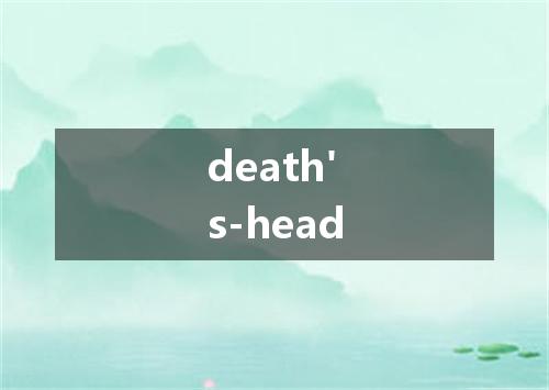death's-head是什么意思