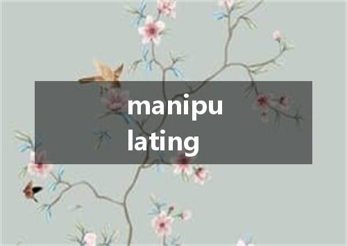 manipulating是什么意思
