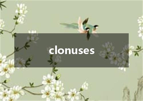 clonuses是什么意思