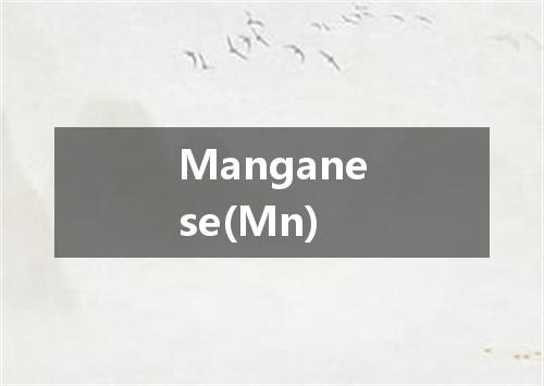 Manganese(Mn)是什么意思