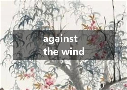 against the wind是什么意思