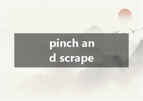 pinch and scrape是什么意思