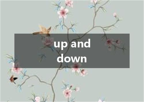 up and down是什么意思
