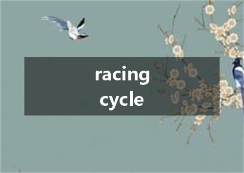 racing cycle是什么意思