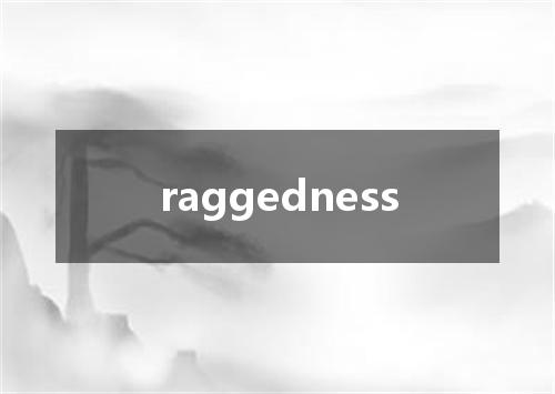 raggedness是什么意思