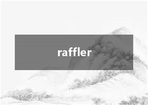 raffler是什么意思