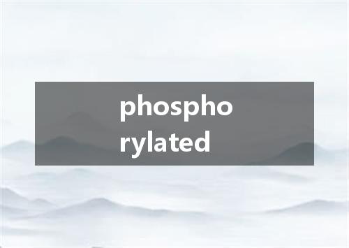 phosphorylated是什么意思