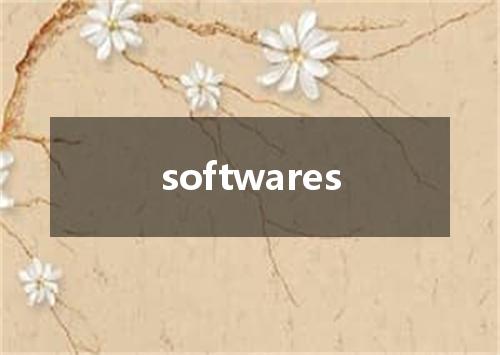 softwares是什么意思