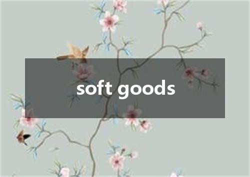 soft goods是什么意思
