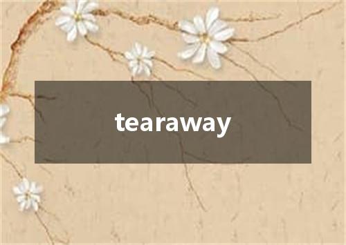 tearaway是什么意思