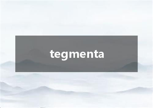 tegmenta是什么意思