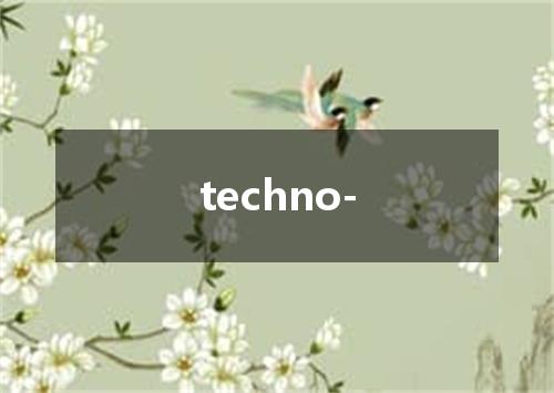 techno-是什么意思