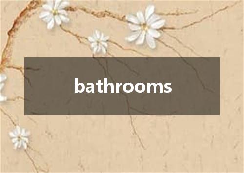 bathrooms是什么意思