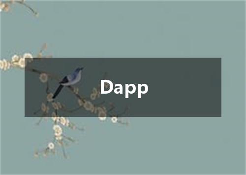 Dapp是什么意思