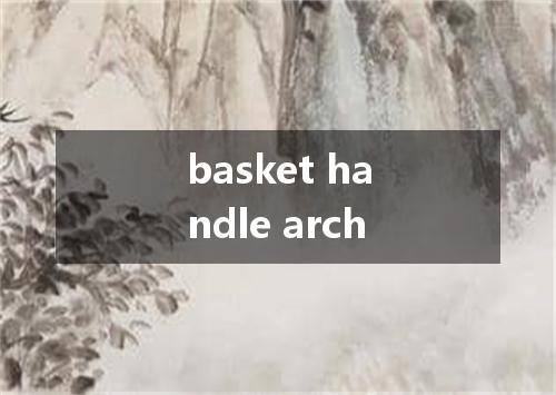 basket handle arch是什么意思