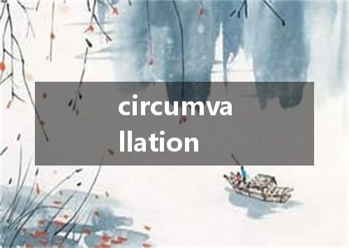 circumvallation是什么意思