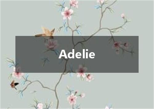 Adelie是什么意思