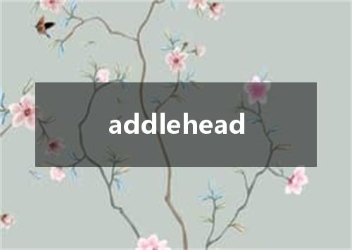 addlehead是什么意思