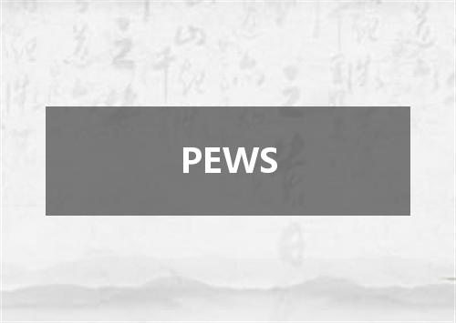 PEWS是什么意思