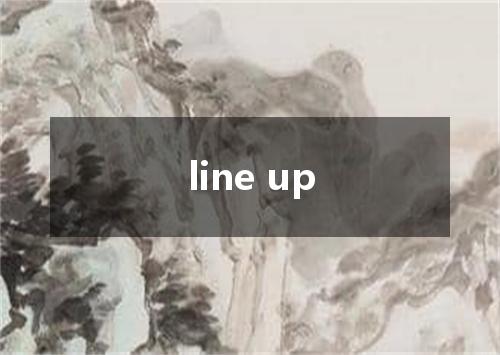 line up是什么意思