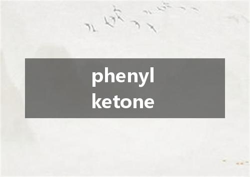 phenyl ketone是什么意思